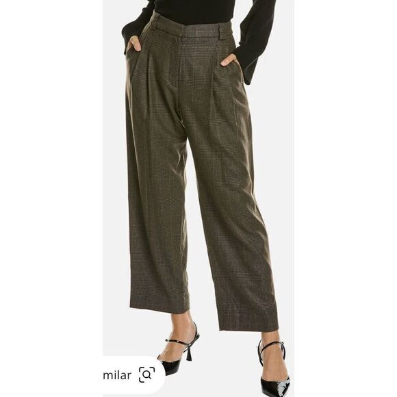 A.L.C. Franklin Wool-Blend Pant in Grey NWT Size 10 - Picture 1 of 7